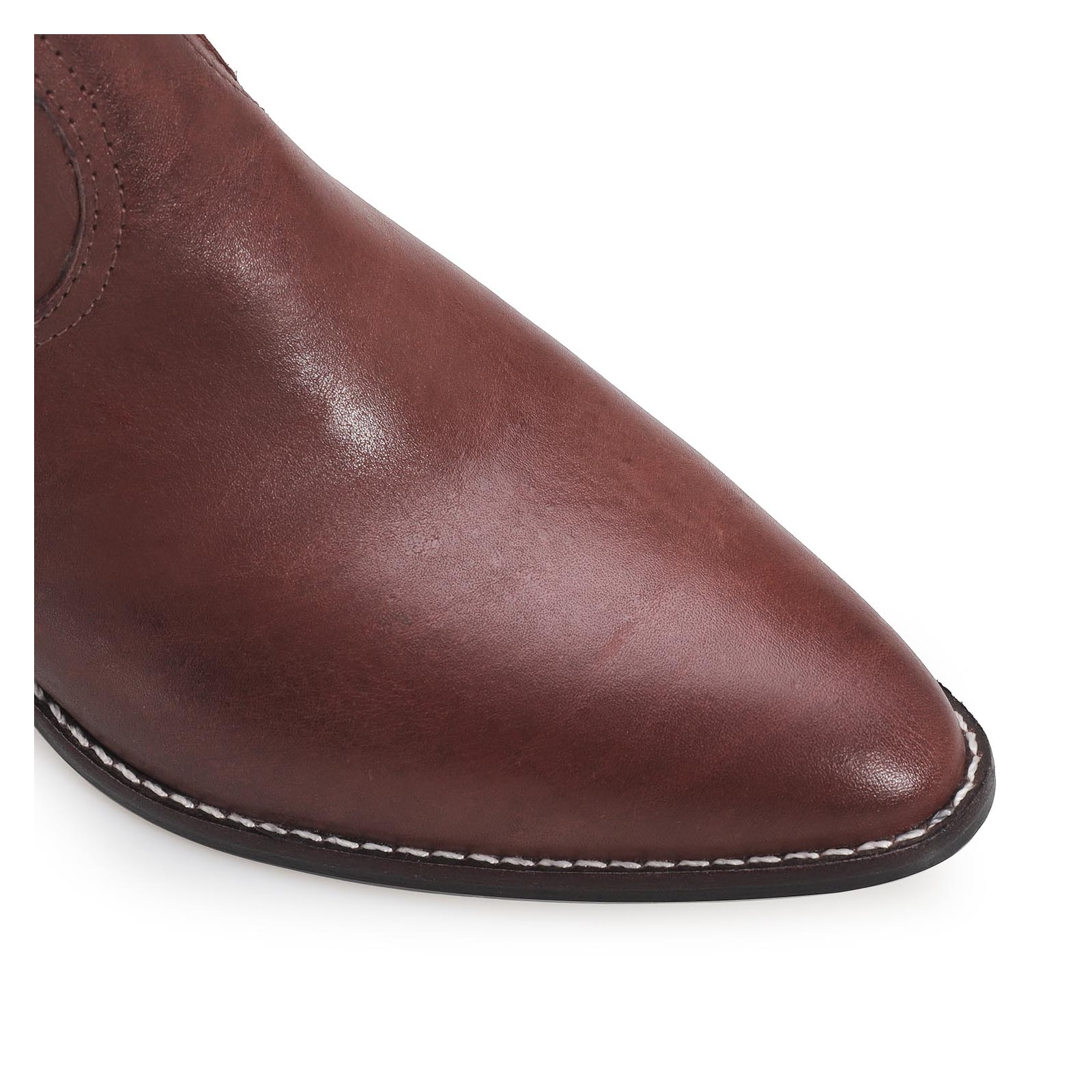Bota Western Couro Marrom