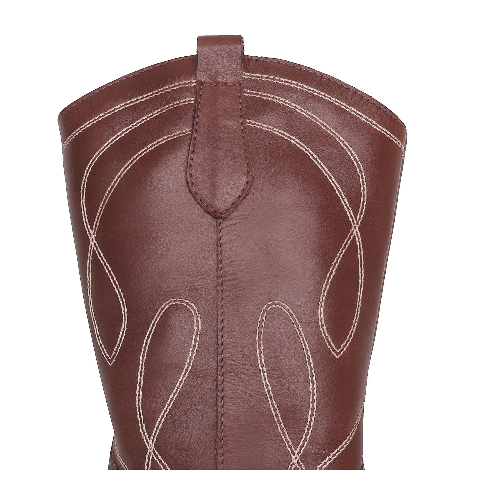 Bota Western Couro Marrom