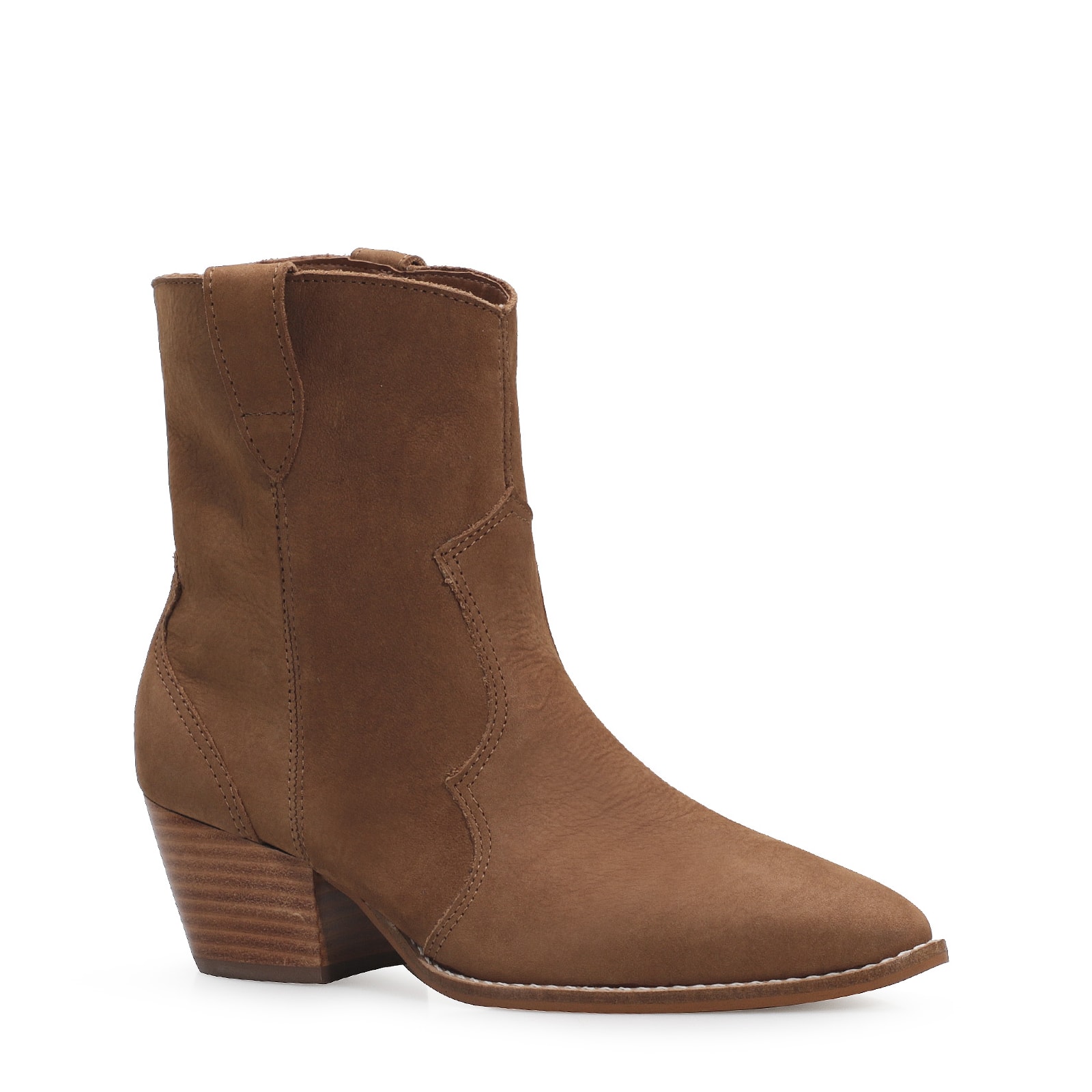 Bota Western Couro Marrom