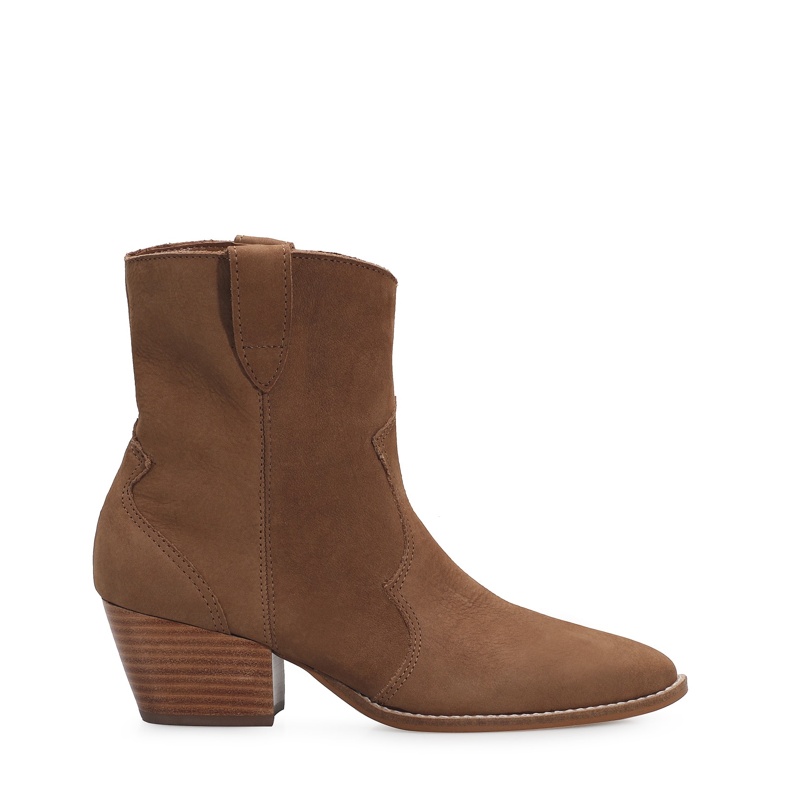 Bota Western Couro Marrom