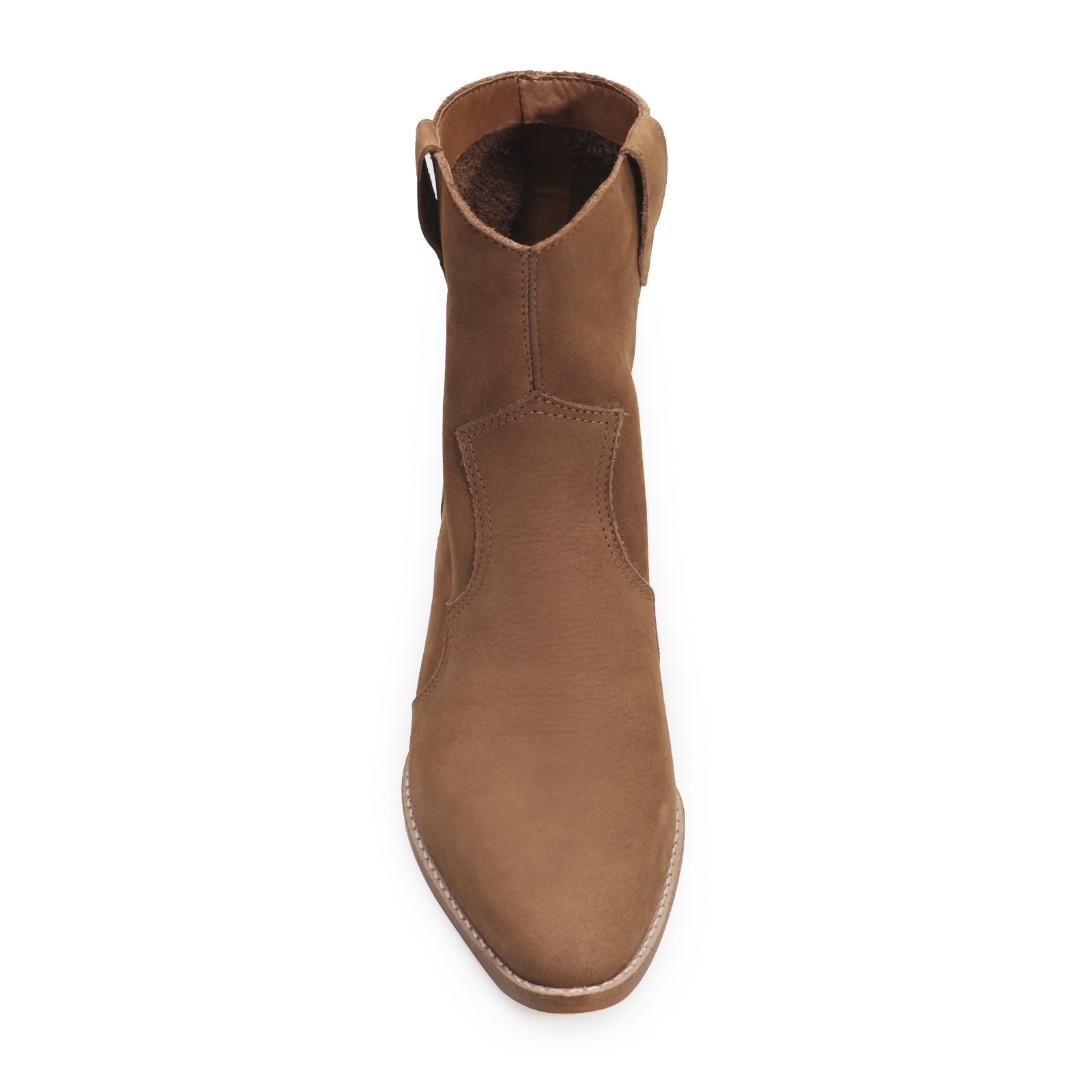 Bota Western Couro Marrom