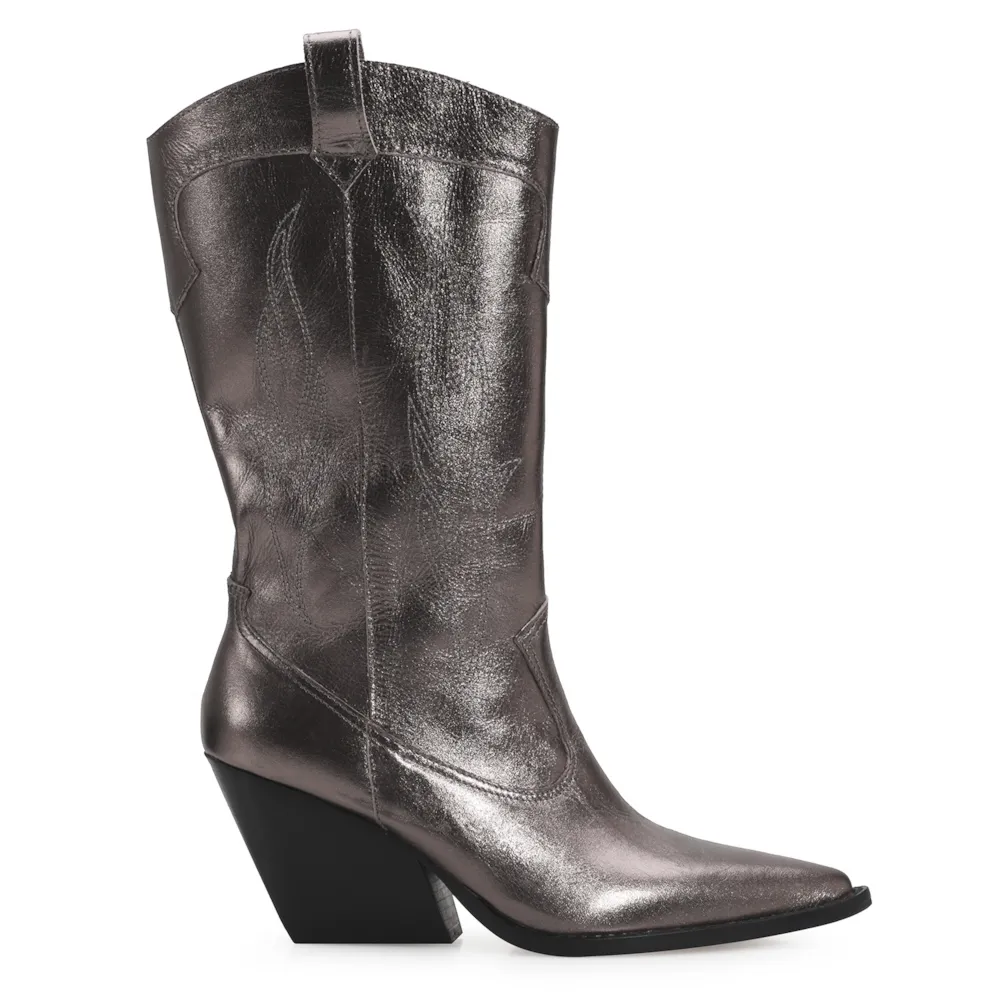 Bota Western Couro Prata - imagem 3