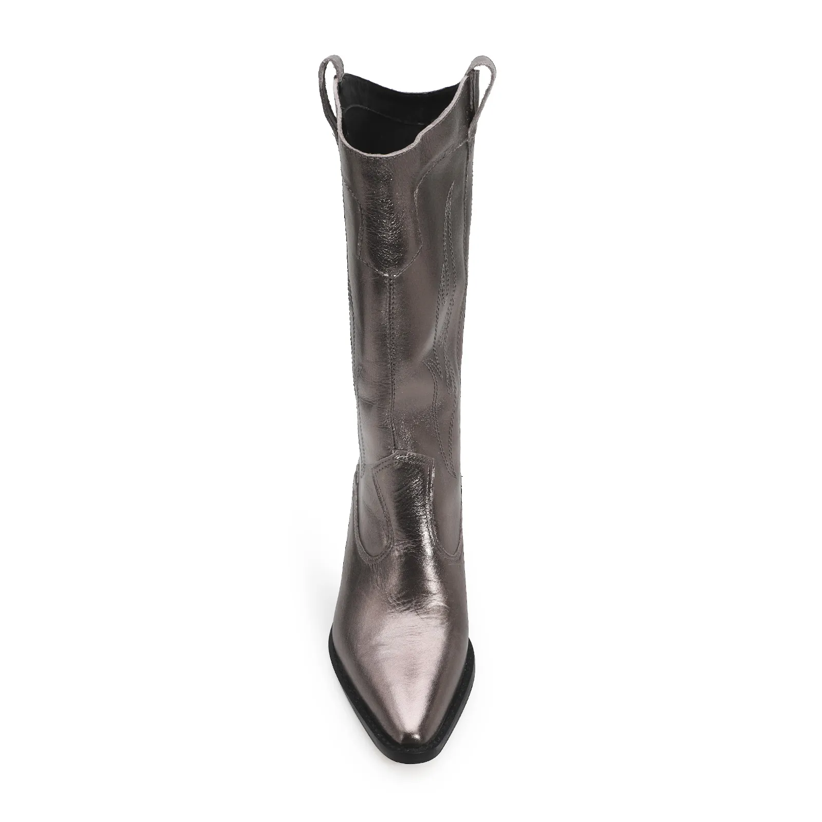 Bota Western Couro Prata