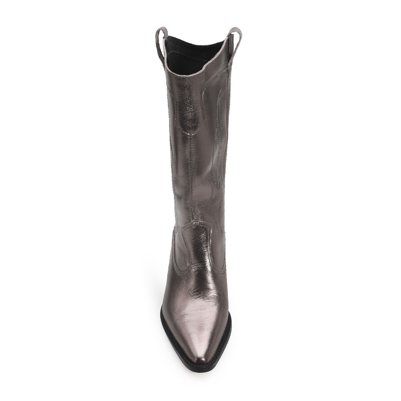 Bota Western Couro Prata