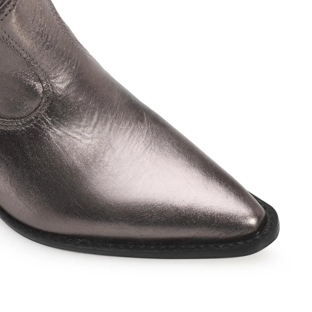 Bota Western Couro Prata - imagem 7