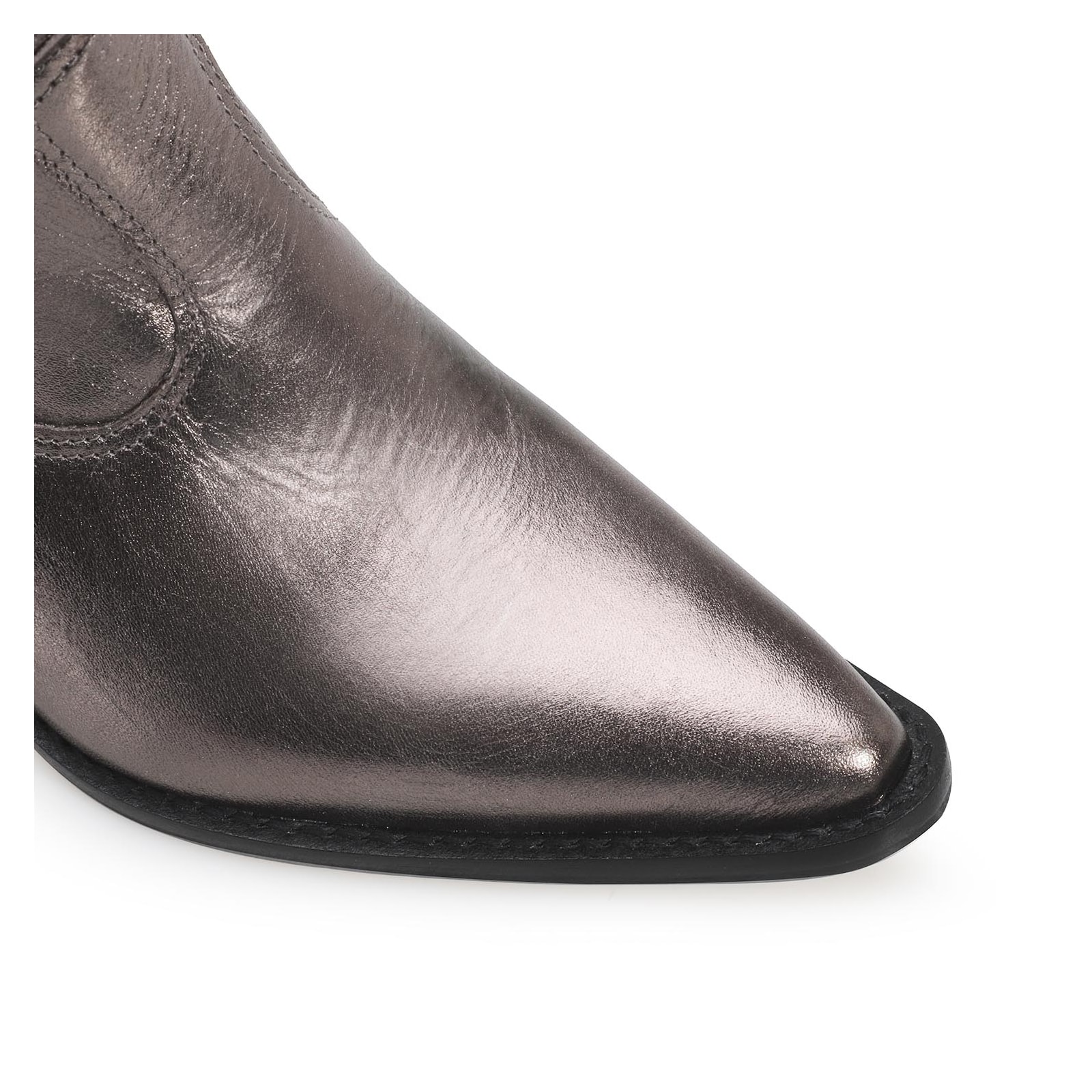 Bota Western Couro Prata