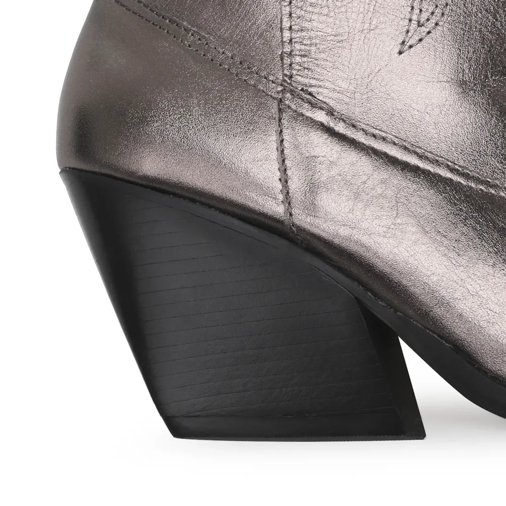 Bota Western Couro Prata - imagem 8