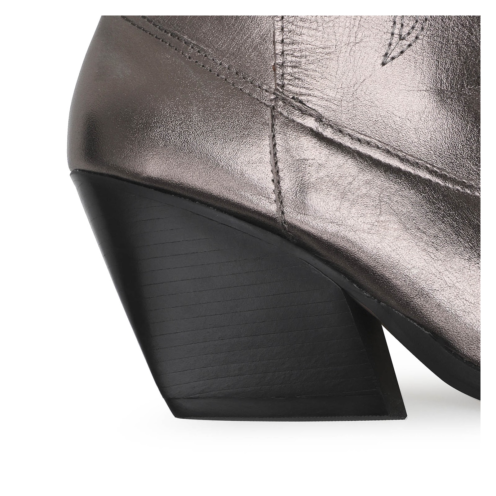 Bota Western Couro Prata