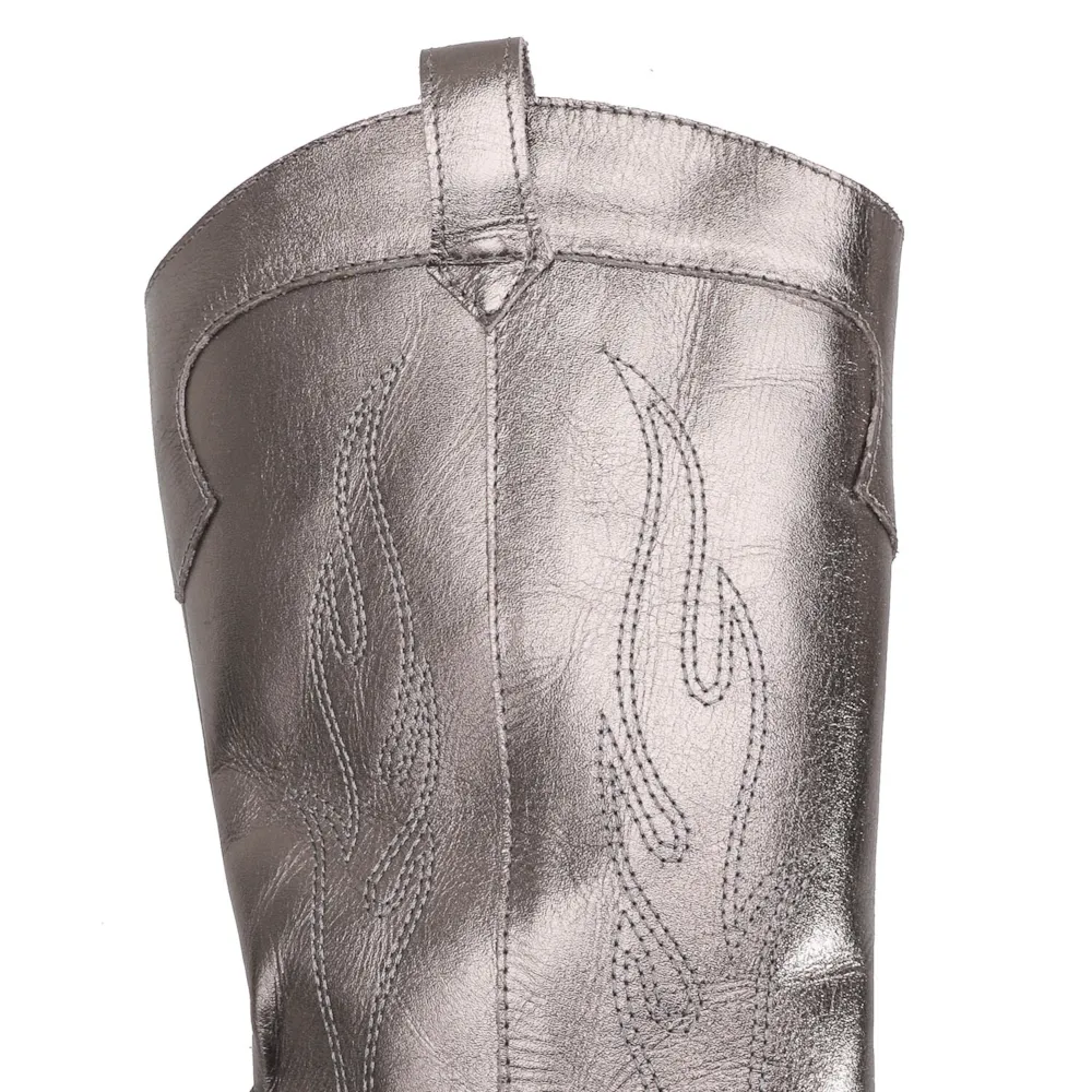 Bota Western Couro Prata - imagem 9