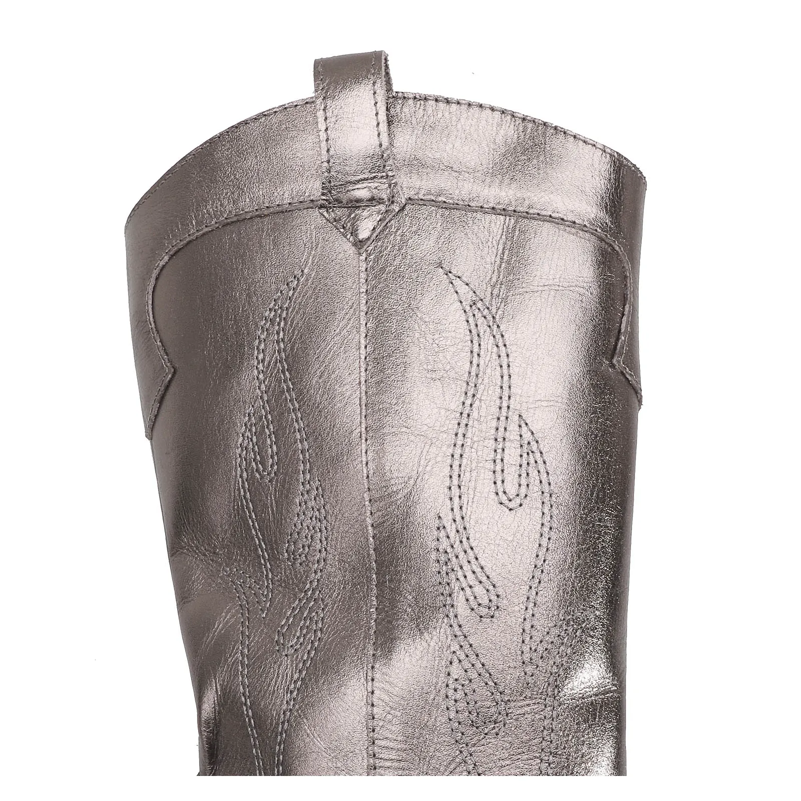 Bota Western Couro Prata