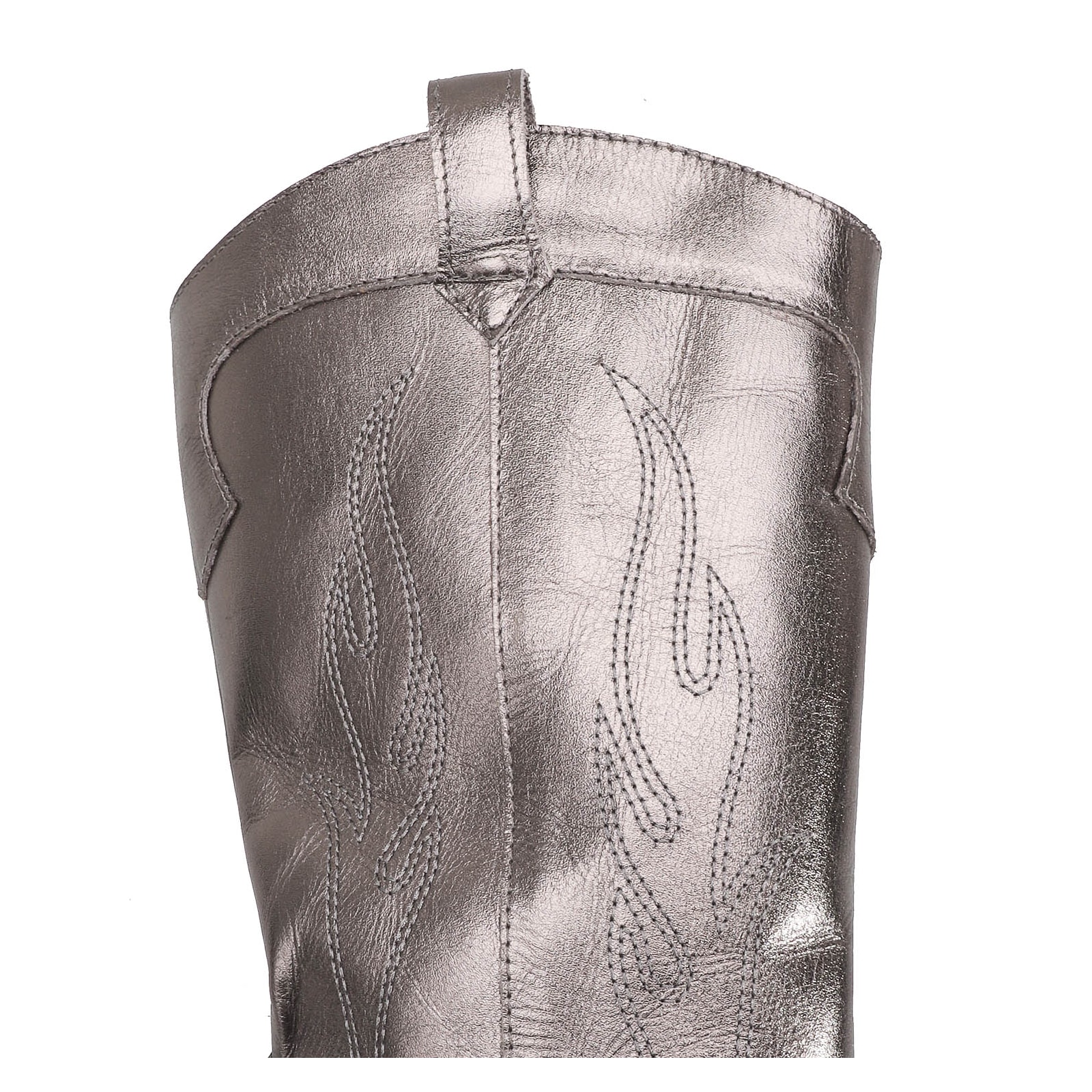 Bota Western Couro Prata