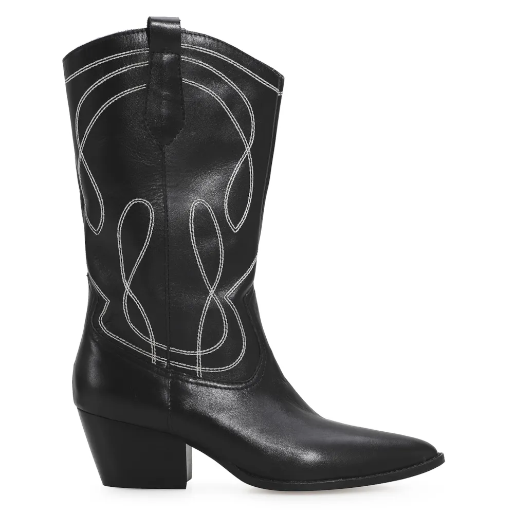 Bota Western Couro Preto - imagem 3