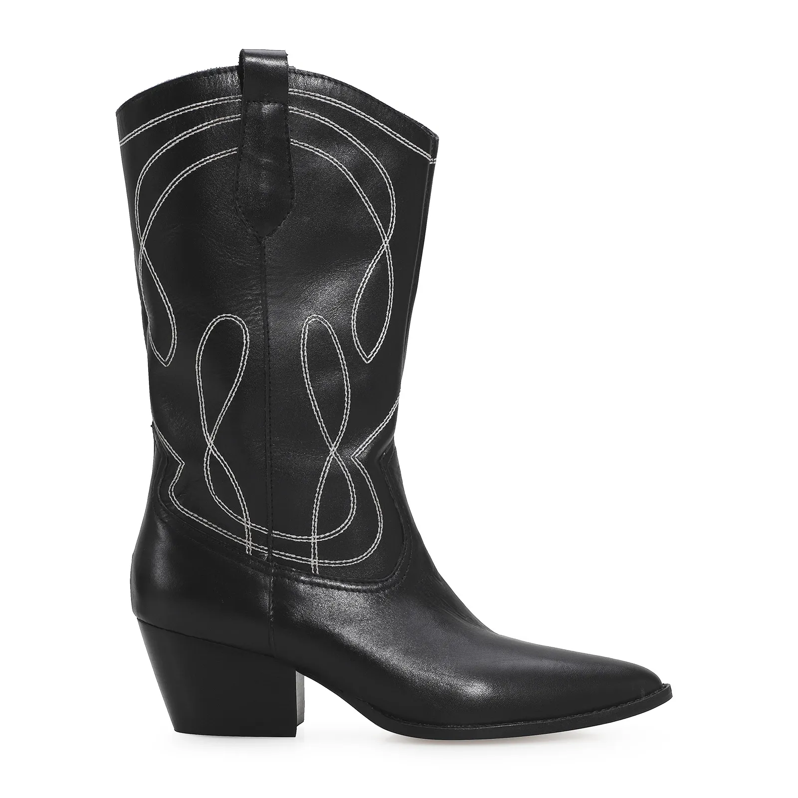 Bota Western Couro Preto