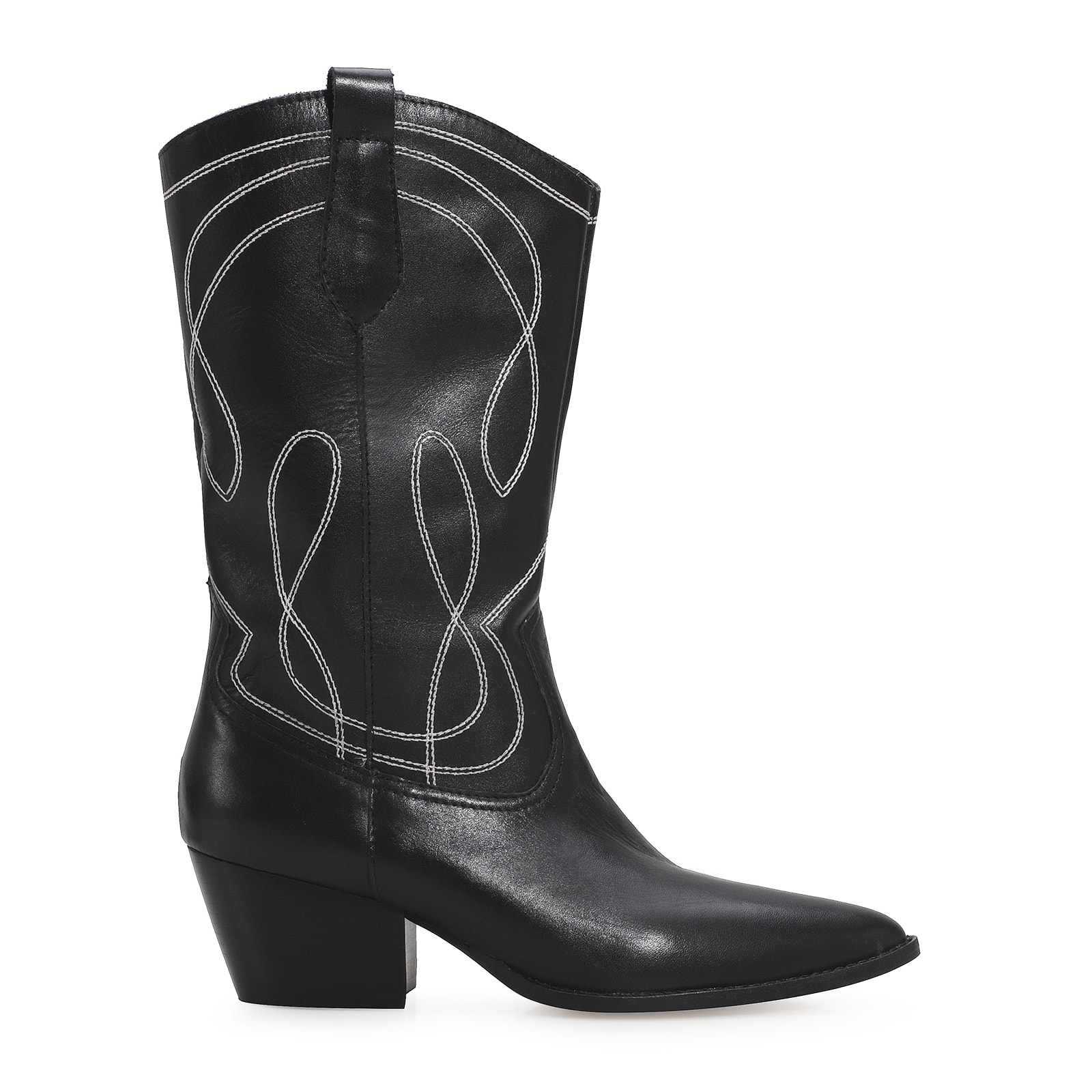 Bota Western Couro Preto