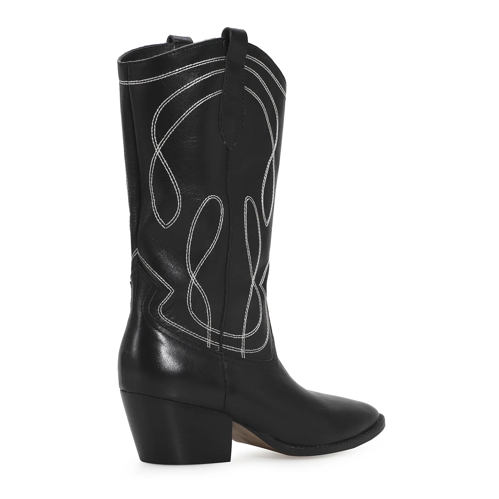 Bota Western Couro Preto