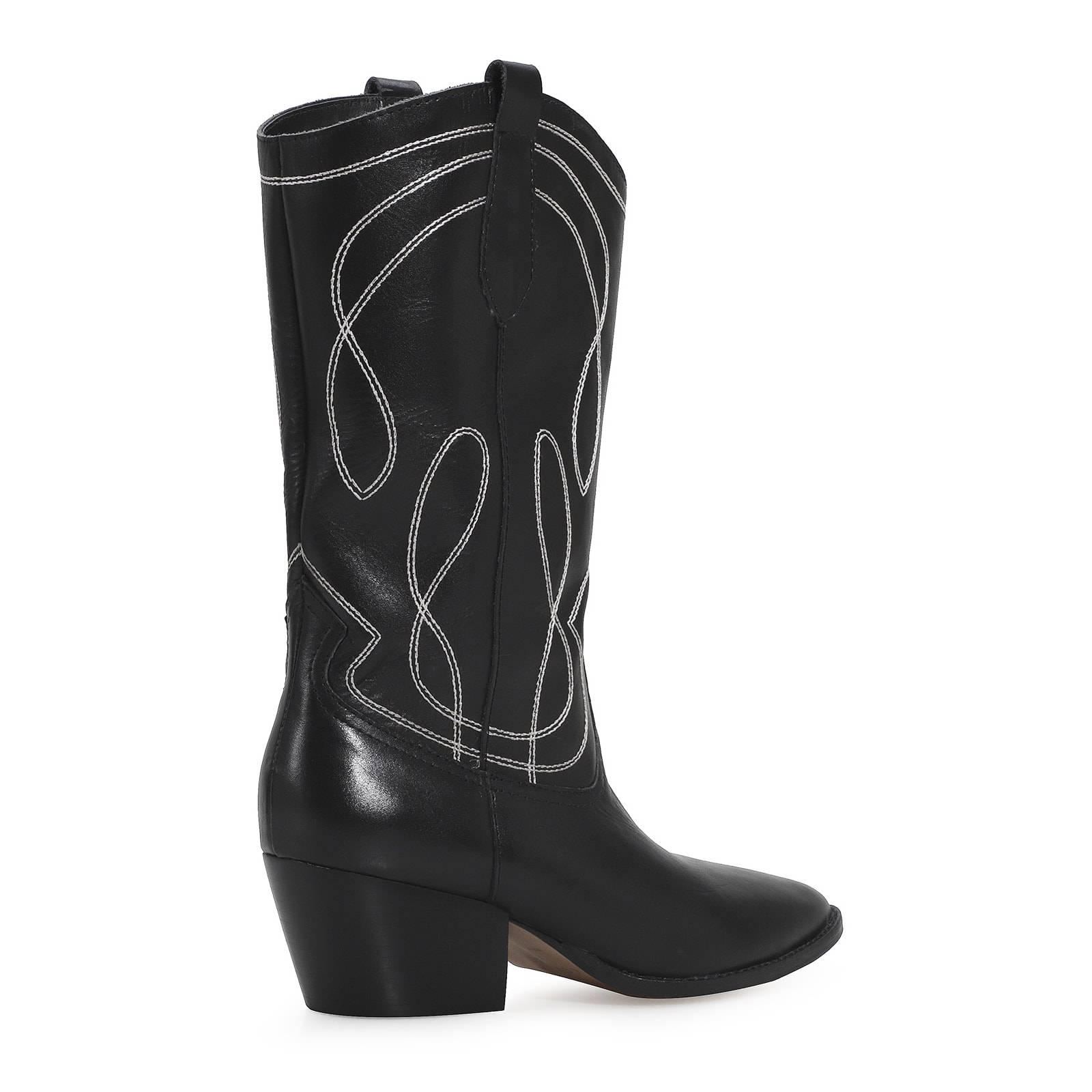 Bota Western Couro Preto