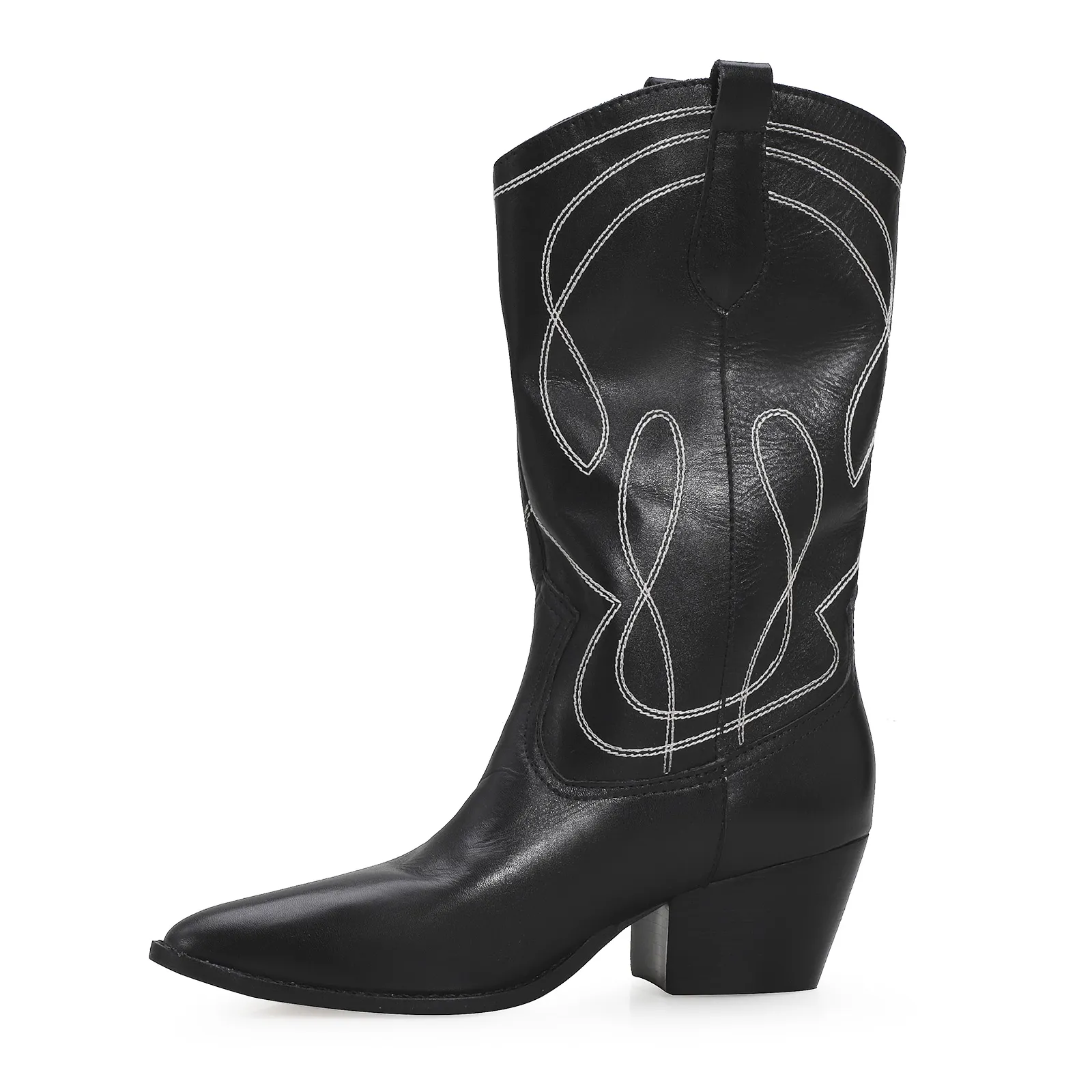 Bota Western Couro Preto