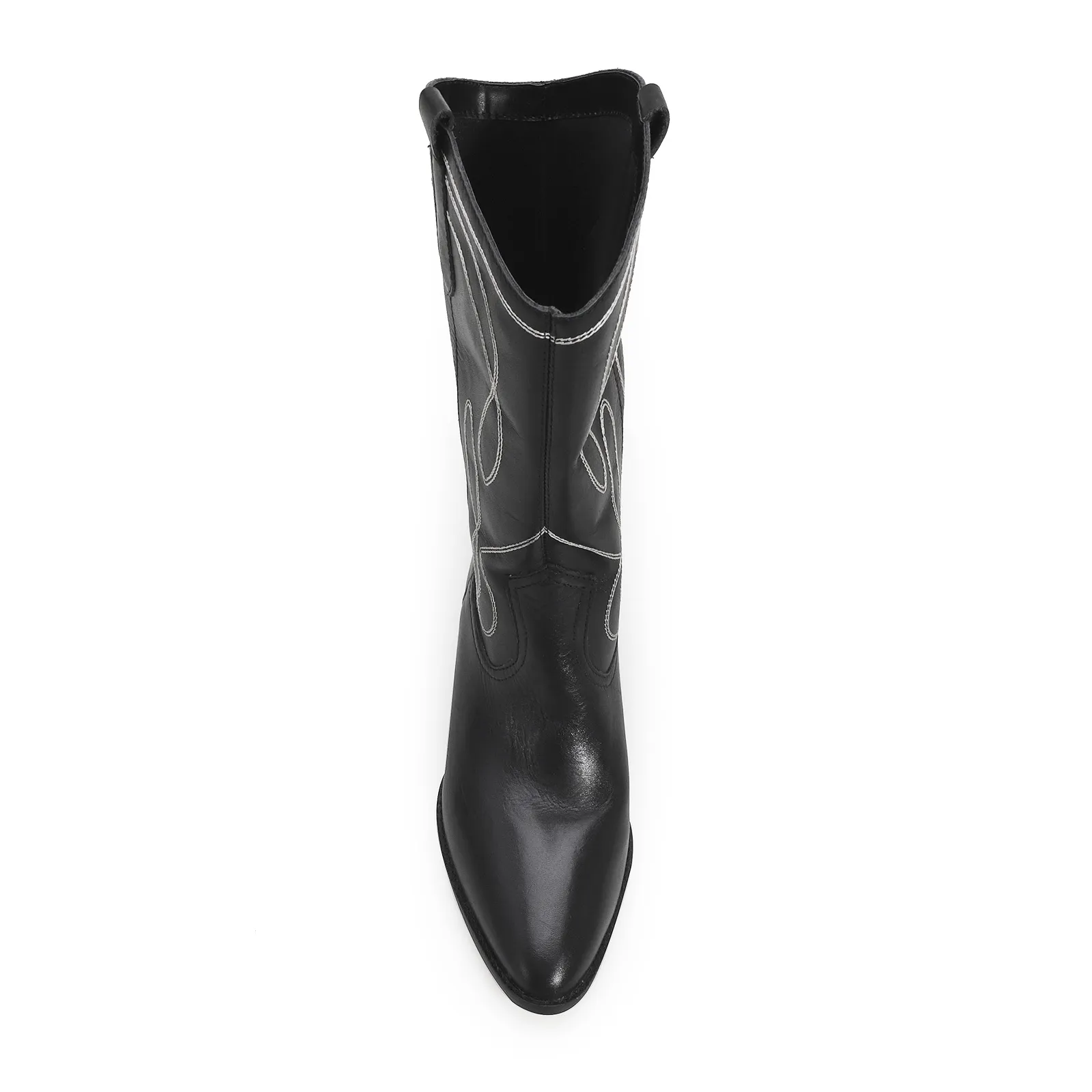 Bota Western Couro Preto