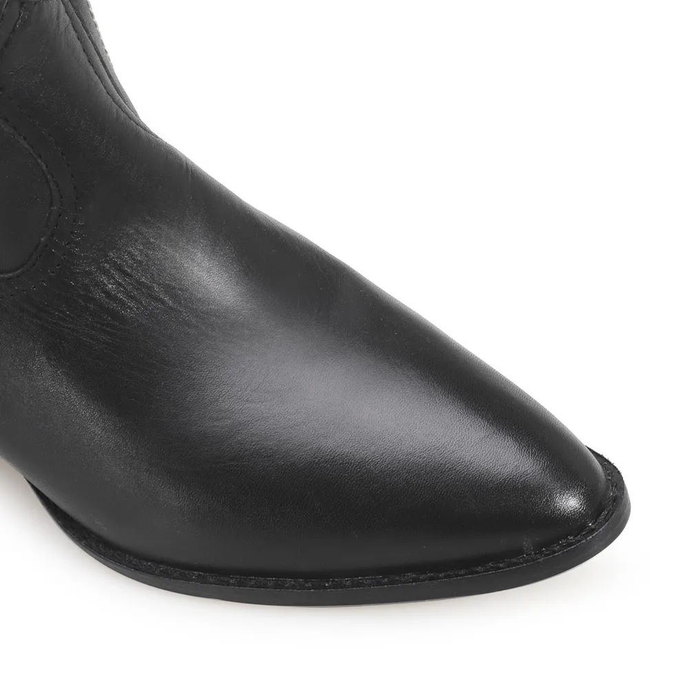 Bota Western Couro Preto - imagem 7
