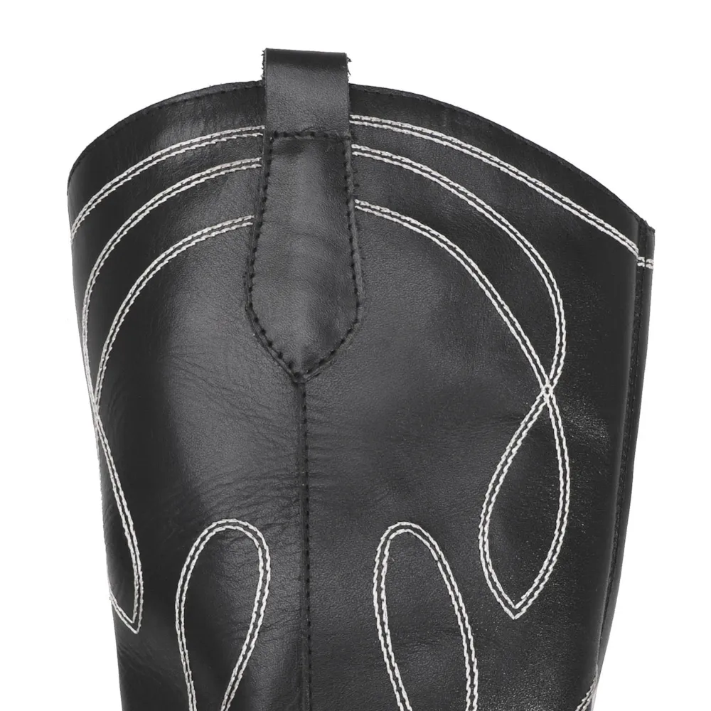 Bota Western Couro Preto - imagem 9