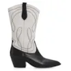 Bota Western Couro Preto/Off White - imagem 3