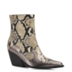 Bota Western Couro Python/Prata - imagem 1