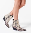 Bota Western Couro Python/Prata - imagem 2