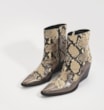 Bota Western Couro Python/Prata - imagem 3