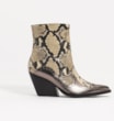 Bota Western Couro Python/Prata - imagem 4