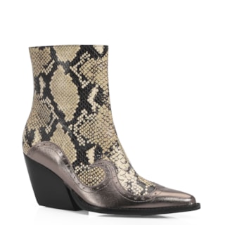 Couro Python/Prata