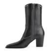 Bota Western Rebites Couro Preto - imagem 4