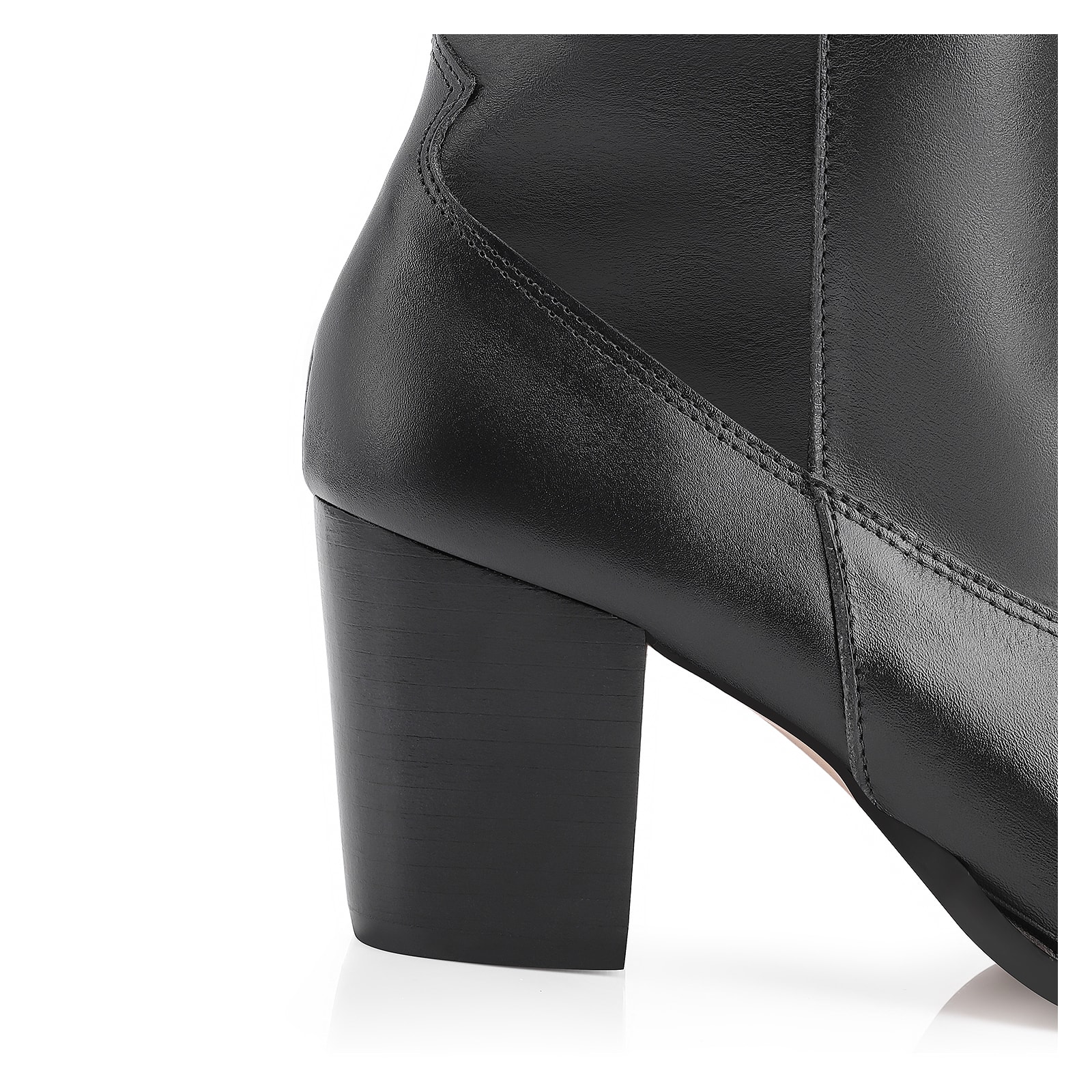 Bota Western Rebites Couro Preto