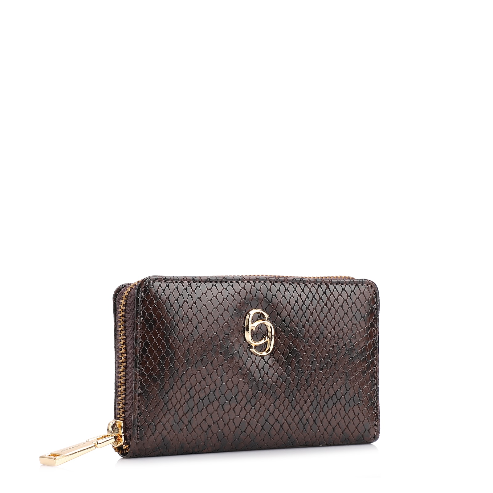 Carteira Alt Python Marrom Escuro