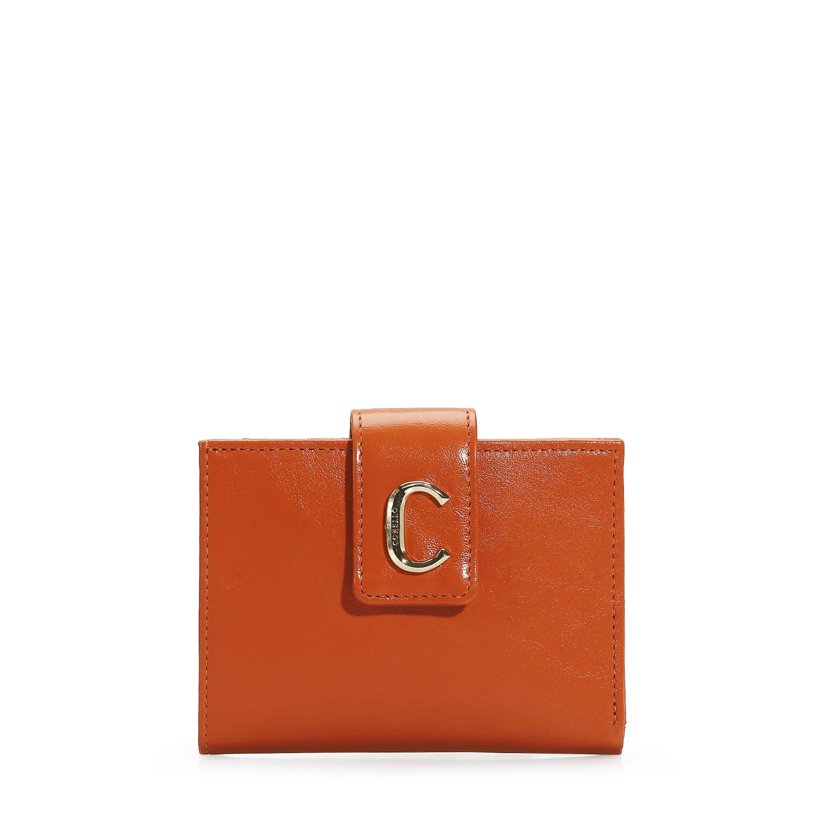Carteira Couro Laranja