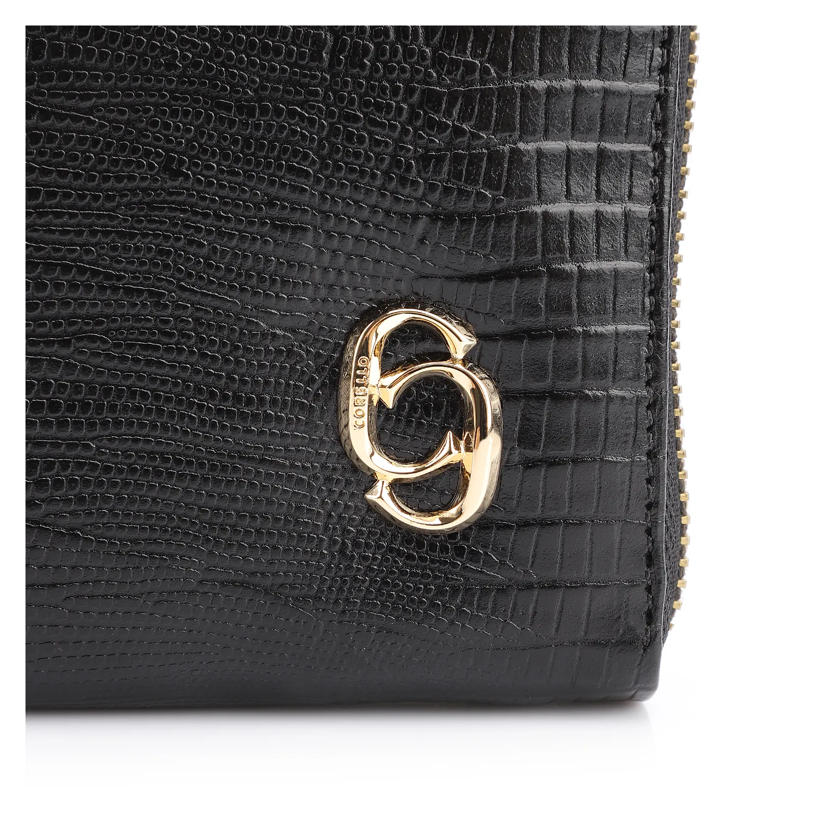 Carteira Couro Lezard Preto