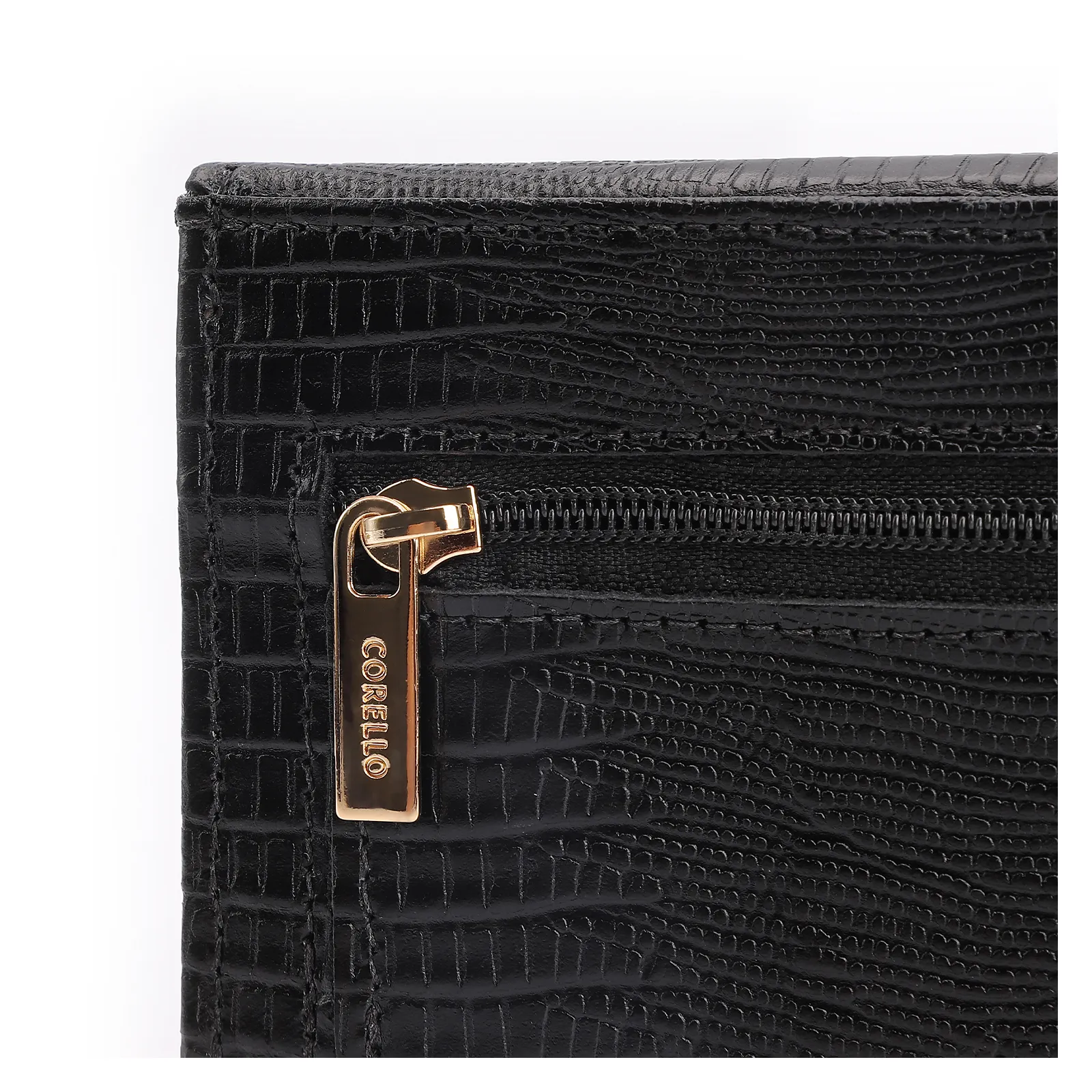 Carteira Couro Lezard Preto