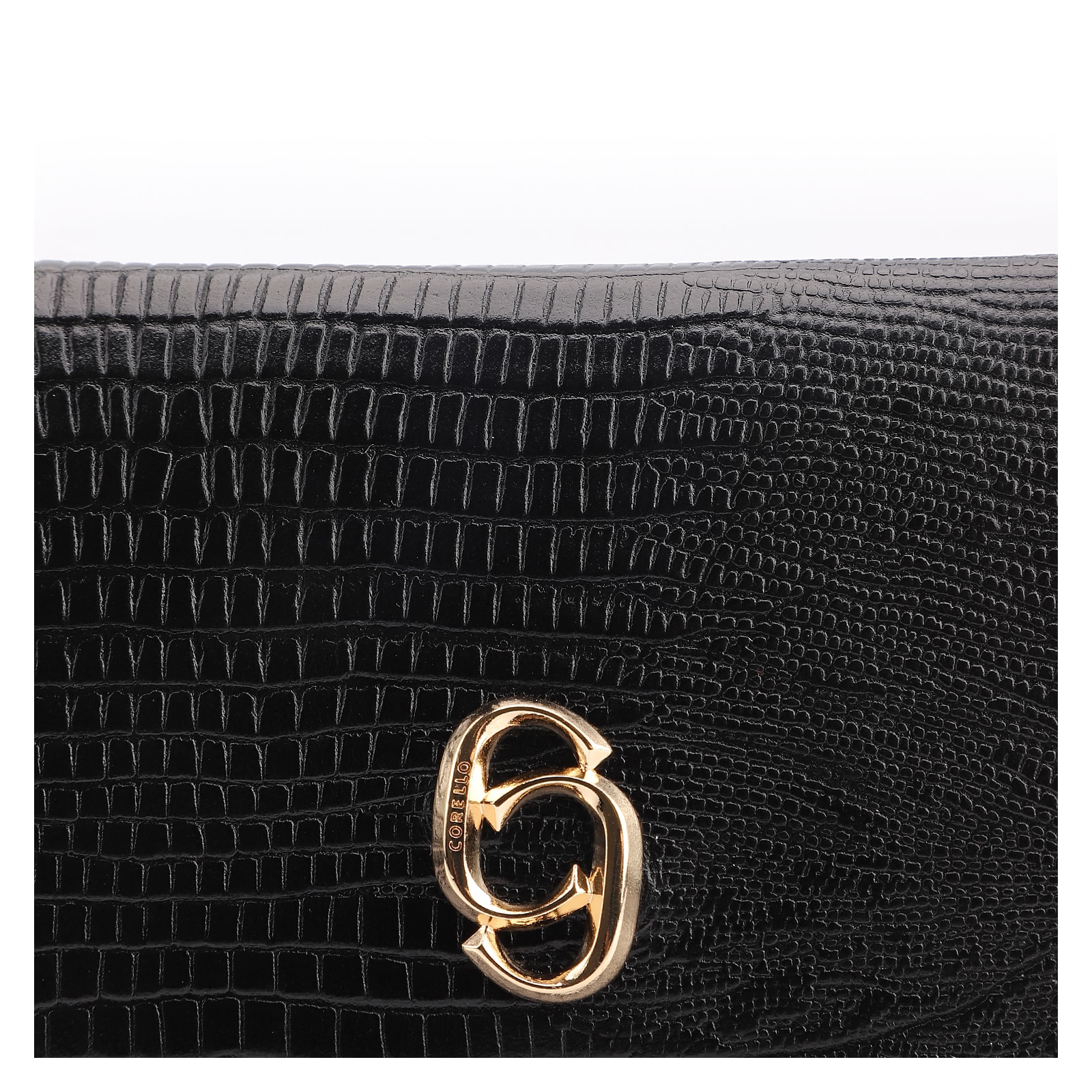 Carteira Couro Lezard Preto