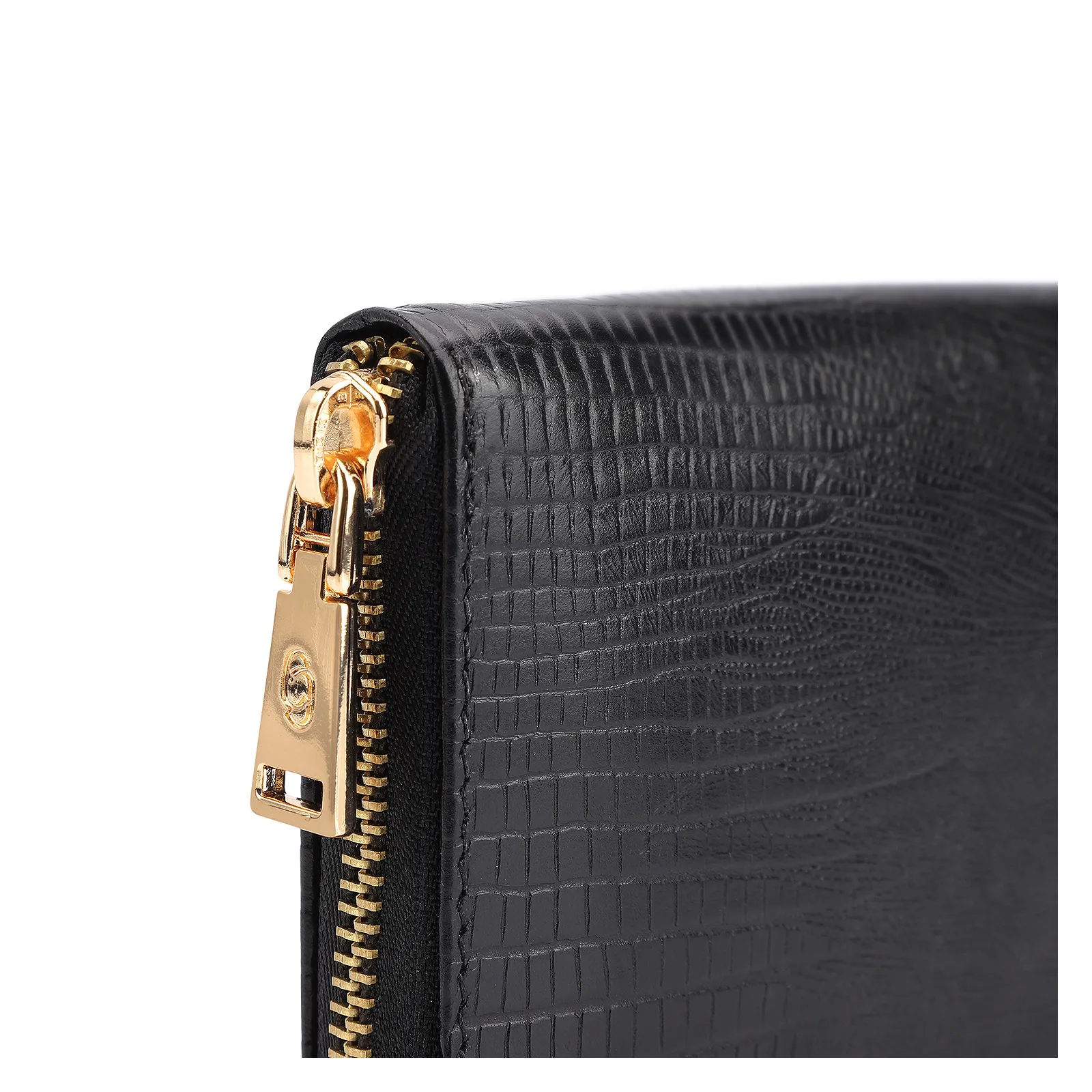 Carteira Couro Lezard Preto