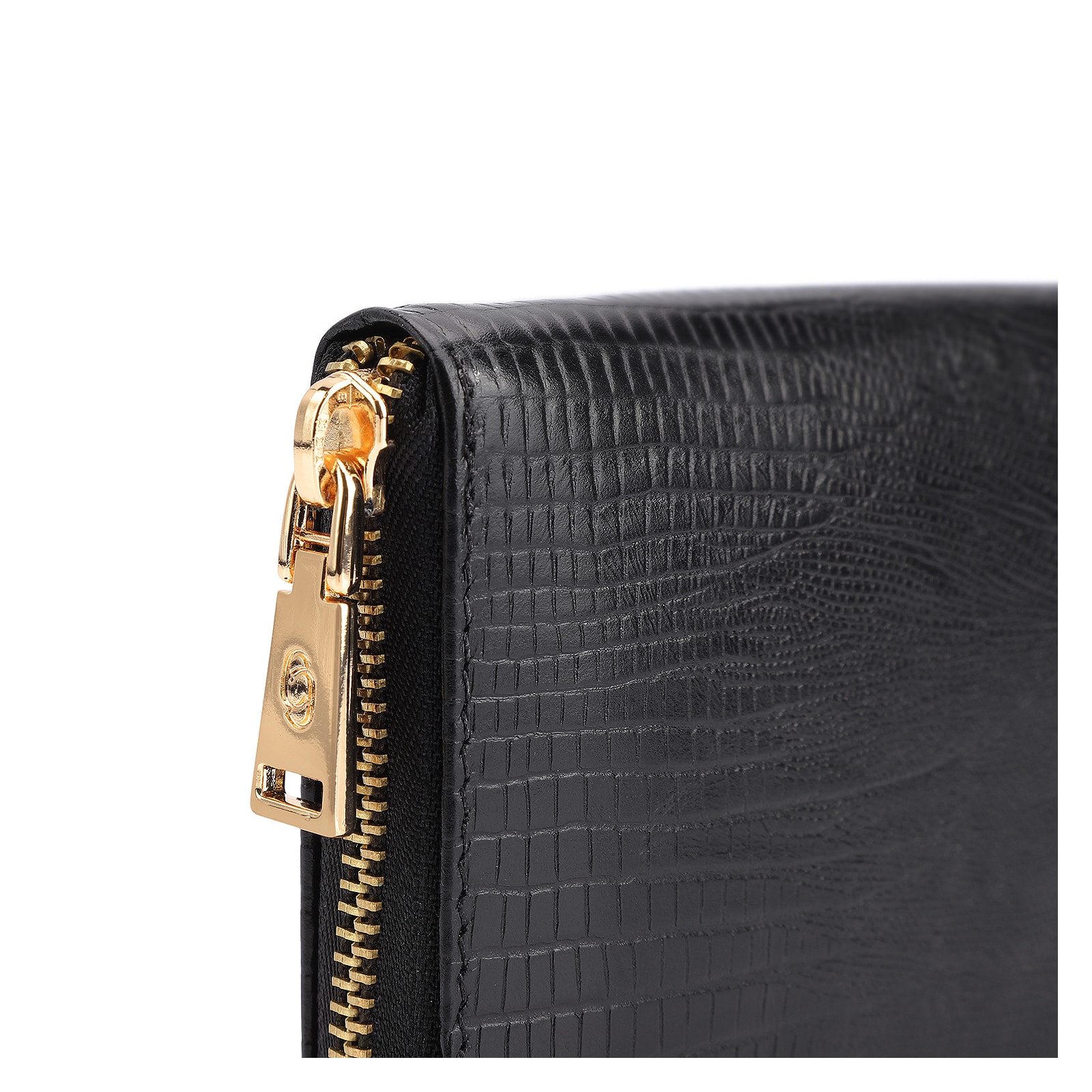 Carteira Couro Lezard Preto
