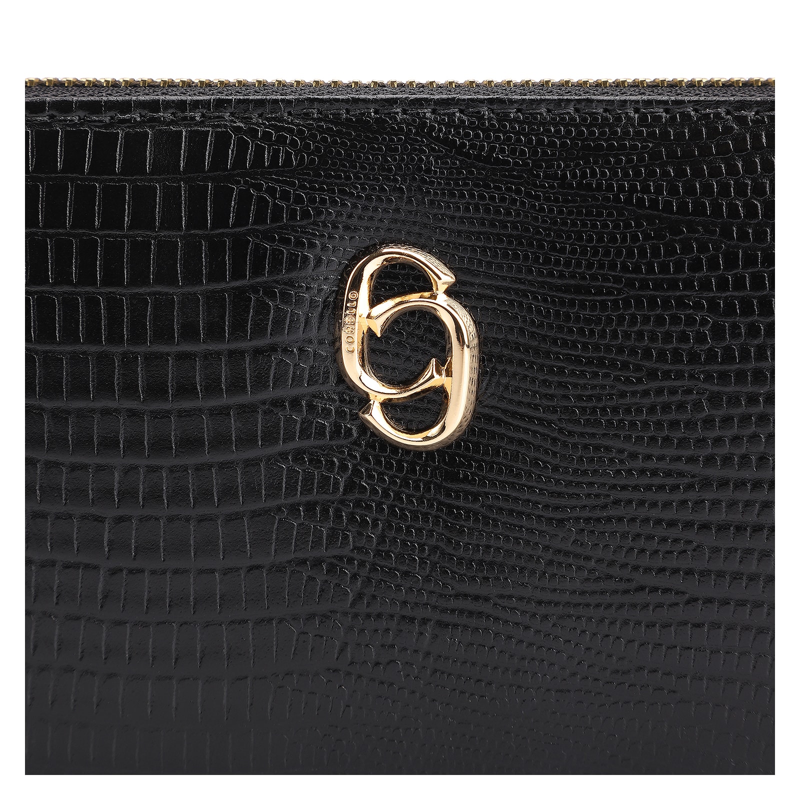 Carteira Couro Lezard Preto