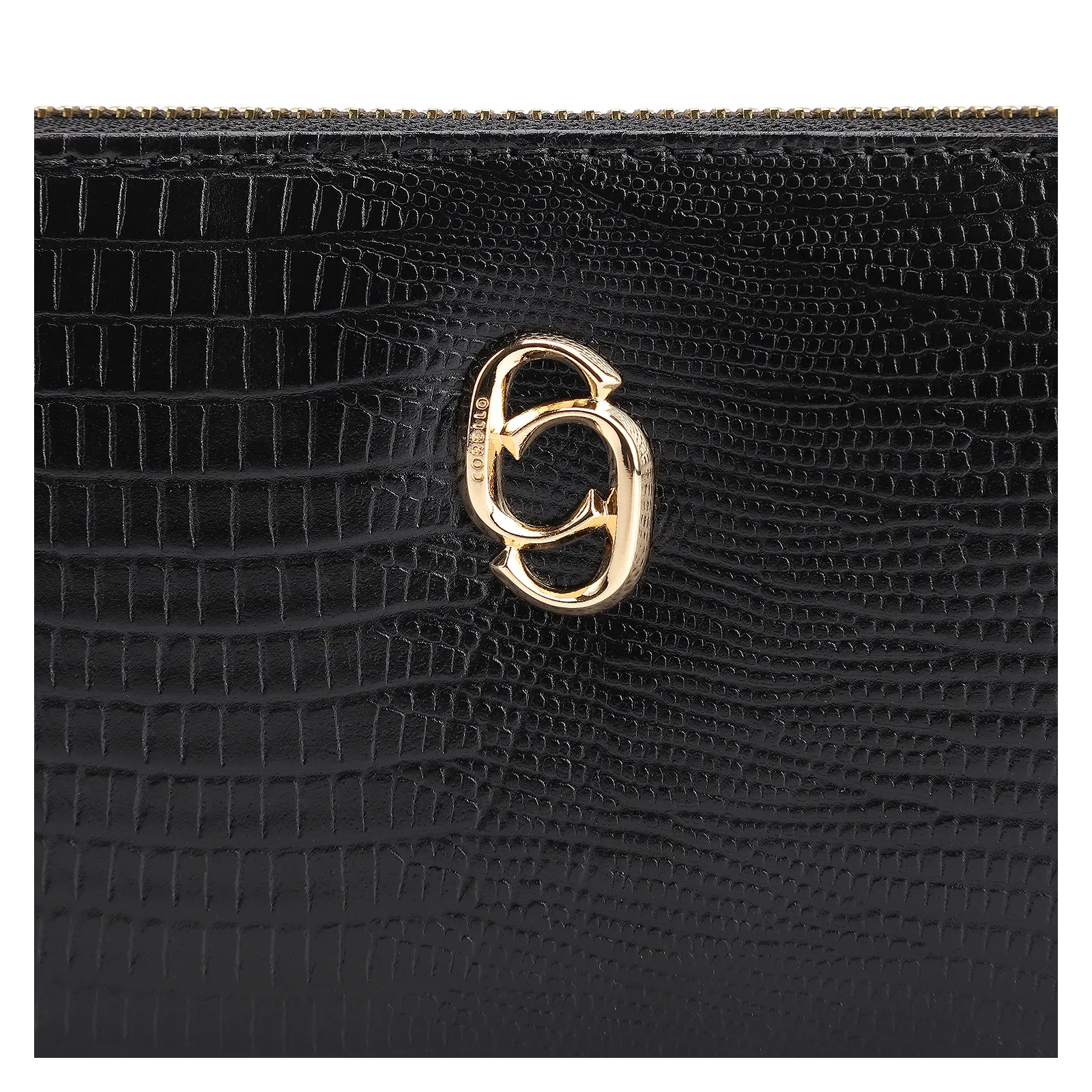 Carteira Couro Lezard Preto