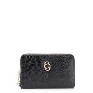 Couro Lezard Preto