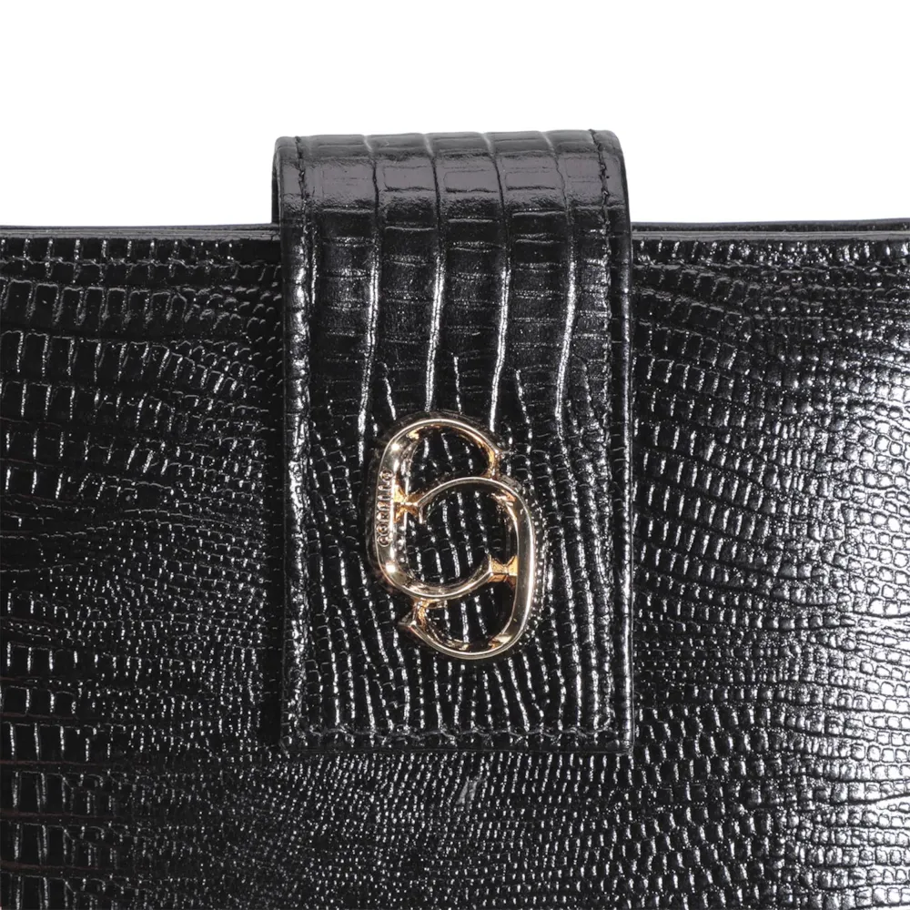 Carteira Couro Lezard Preto - imagem 5