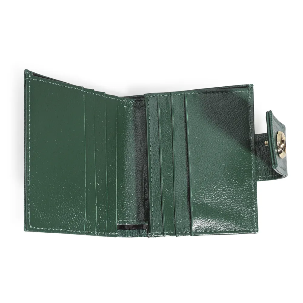 Carteira Couro Lezard Verde - imagem 4