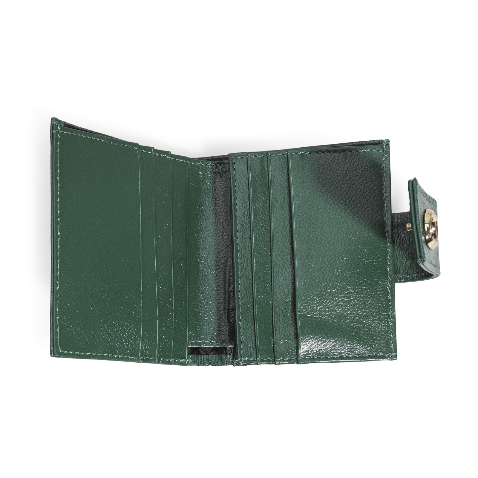 Carteira Couro Lezard Verde