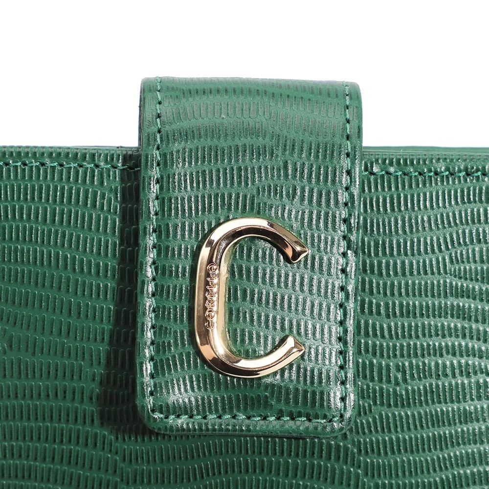Carteira Couro Lezard Verde - imagem 5