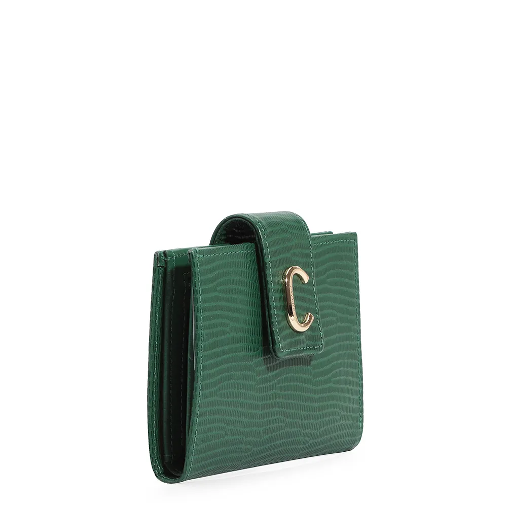 Carteira Couro Lezard Verde - imagem 2