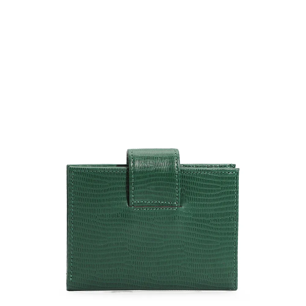 Carteira Couro Lezard Verde - imagem 3