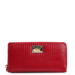 Couro Lezard Vermelho