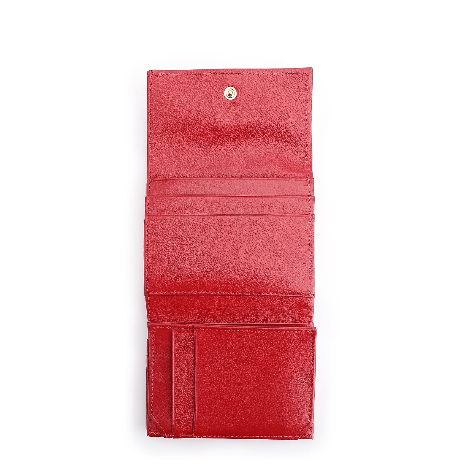 Carteira Couro Lezard Vermelho